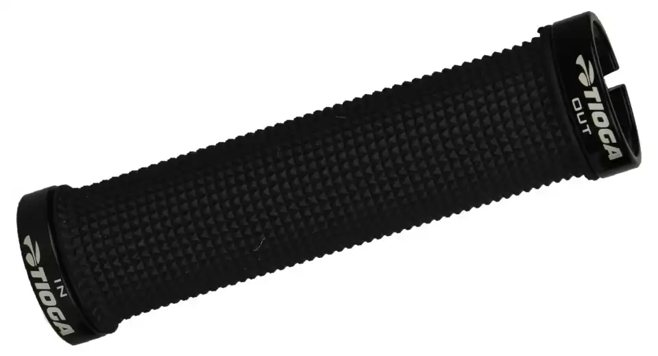 Tioga handvatten Lock On Slim 135 mm zwart 2 stuks